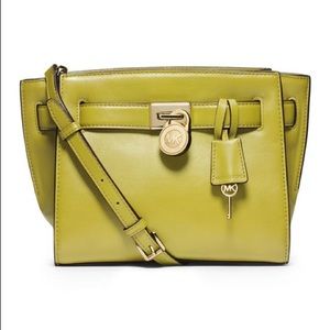 MICHAEL KORS Green Small Hamilton CROSSBODY CUTE